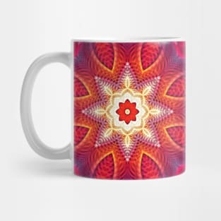 Flower Of Life Mandala (Fiery Passion) Mug